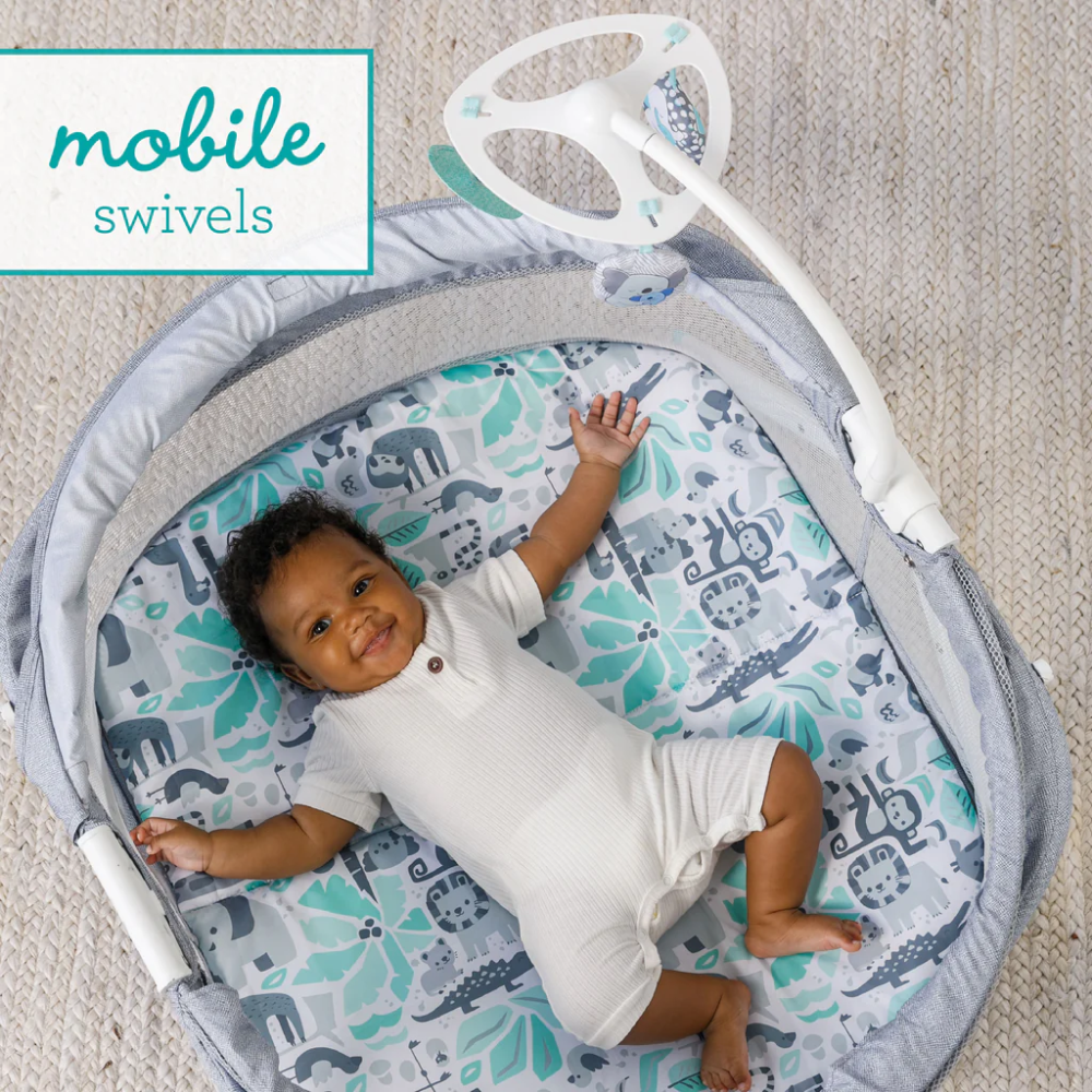 Infantino Sweet Dreams Fold &amp; Go Bassinet - Grey