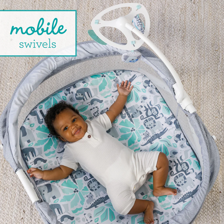 Infantino Sweet Dreams Fold &amp; Go Bassinet - Grey