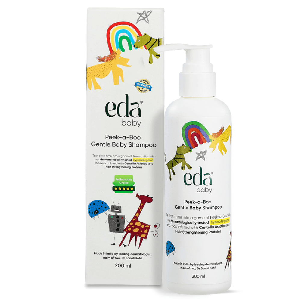 Eda Baby &amp; Child Peek-a-Boo Gentle Baby Shampoo | Mild &amp; Tear-Free Formula for Soft and Healthy Hair