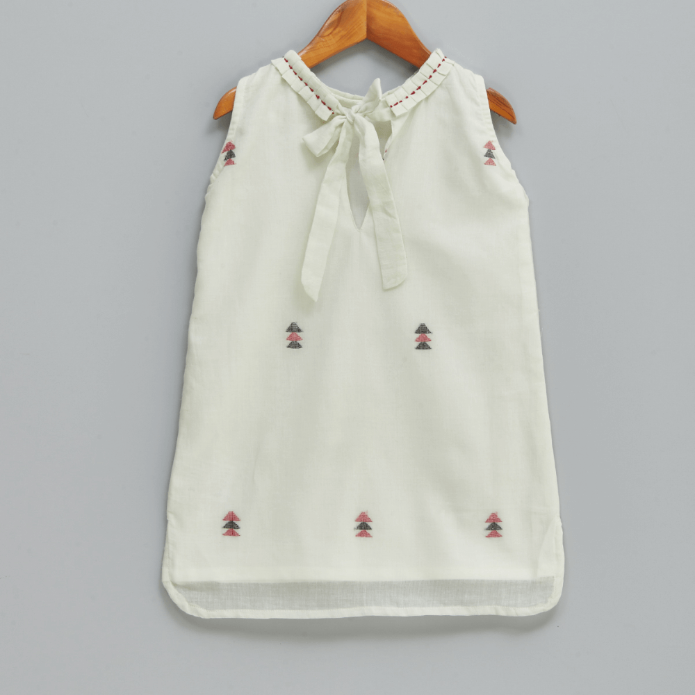 Liz Jacob Mountain Dew Handwoven Cotton Dress – Jamdani