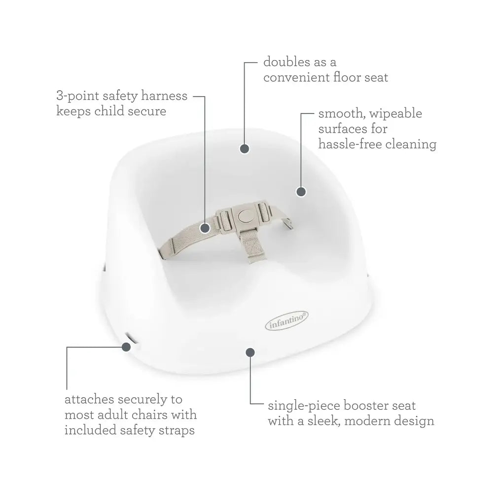 Infantino Simply Modern Booster - White