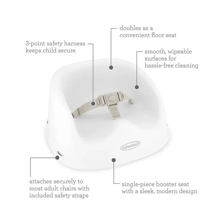 Infantino Simply Modern Booster - White