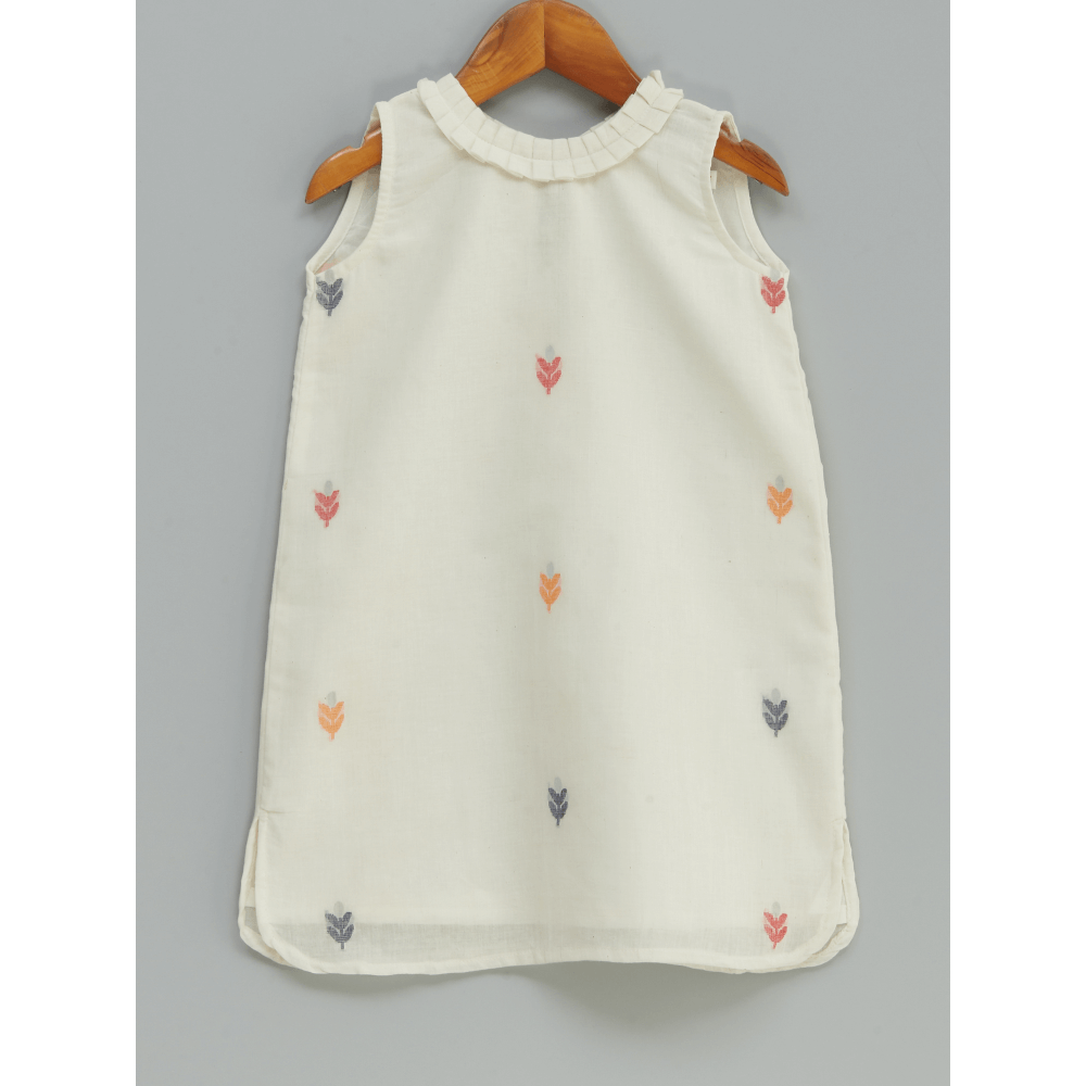 Liz Jacob Vanilla Handwoven Cotton Dress – Jamdani