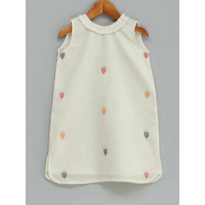 Liz Jacob Vanilla Handwoven Cotton Dress – Jamdani