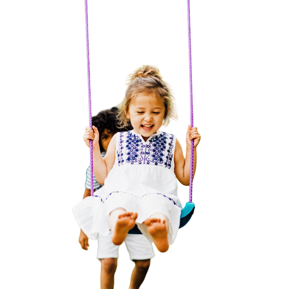 Plum® Metal Single Swing Set