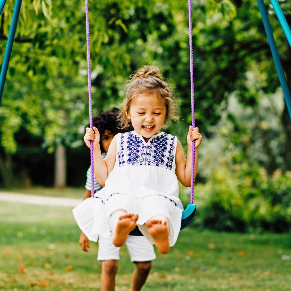 Plum® Metal Single Swing Set