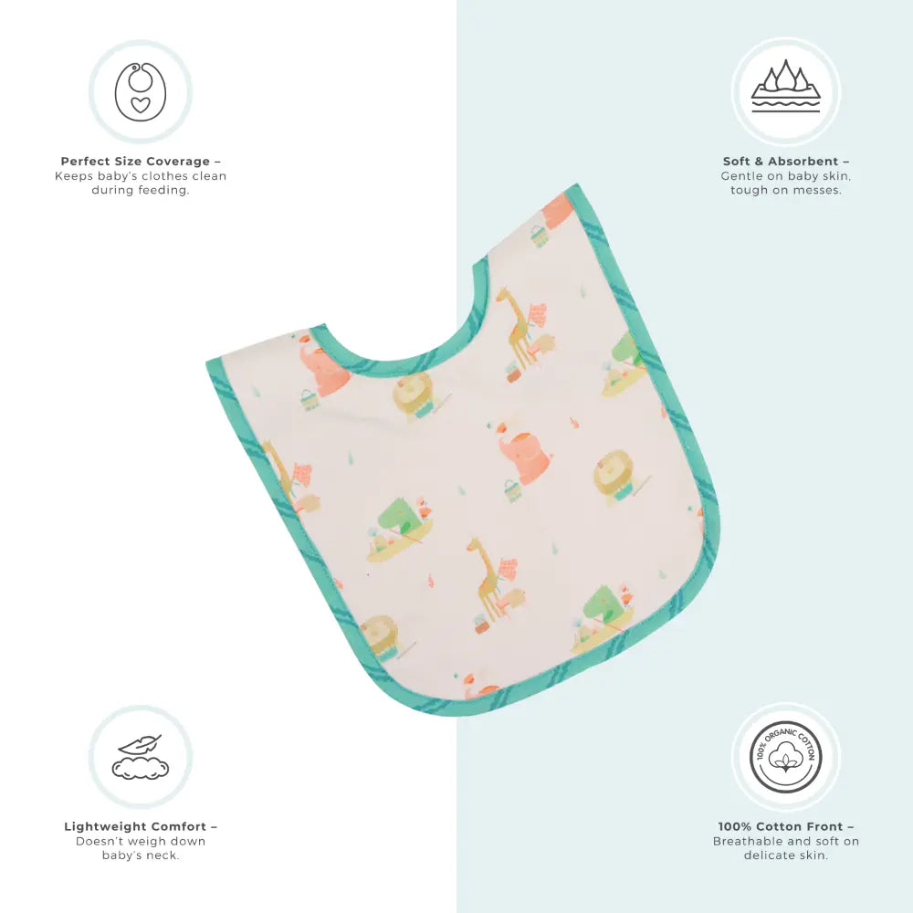 Abracadabra Cotton Jersey Toddler Bib Set (Pack of 2) - Hipo &amp; Me - 6-36 Months