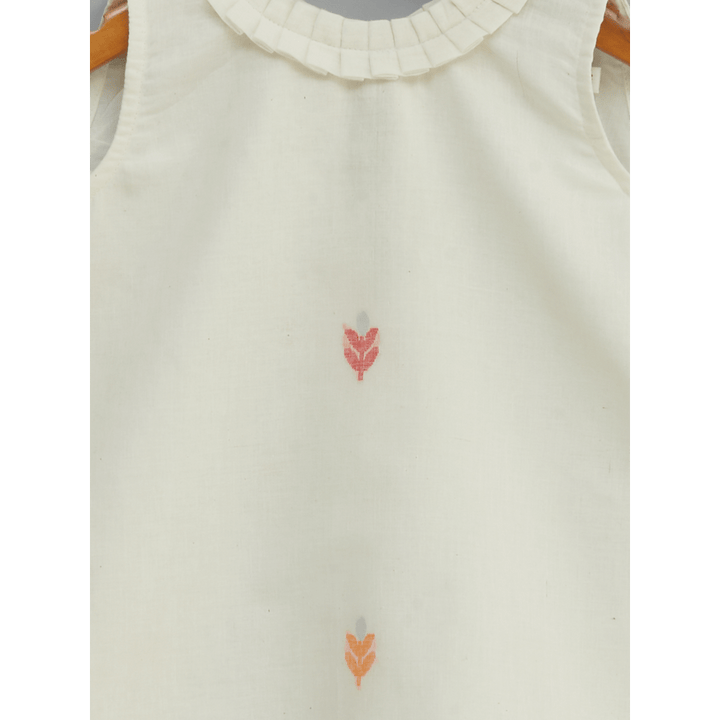 Liz Jacob Vanilla Handwoven Cotton Dress – Jamdani