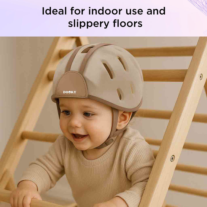 Dooky Baby Safety Helmet for Crawling &amp; Walking – Soft Lightweight Baby Head Protector with Ventilation Holes, Adjustable Velcro Infant Anti-Fall Anti-Collision Helmet, Breathable Toddler Head Protection Safety Helmet
