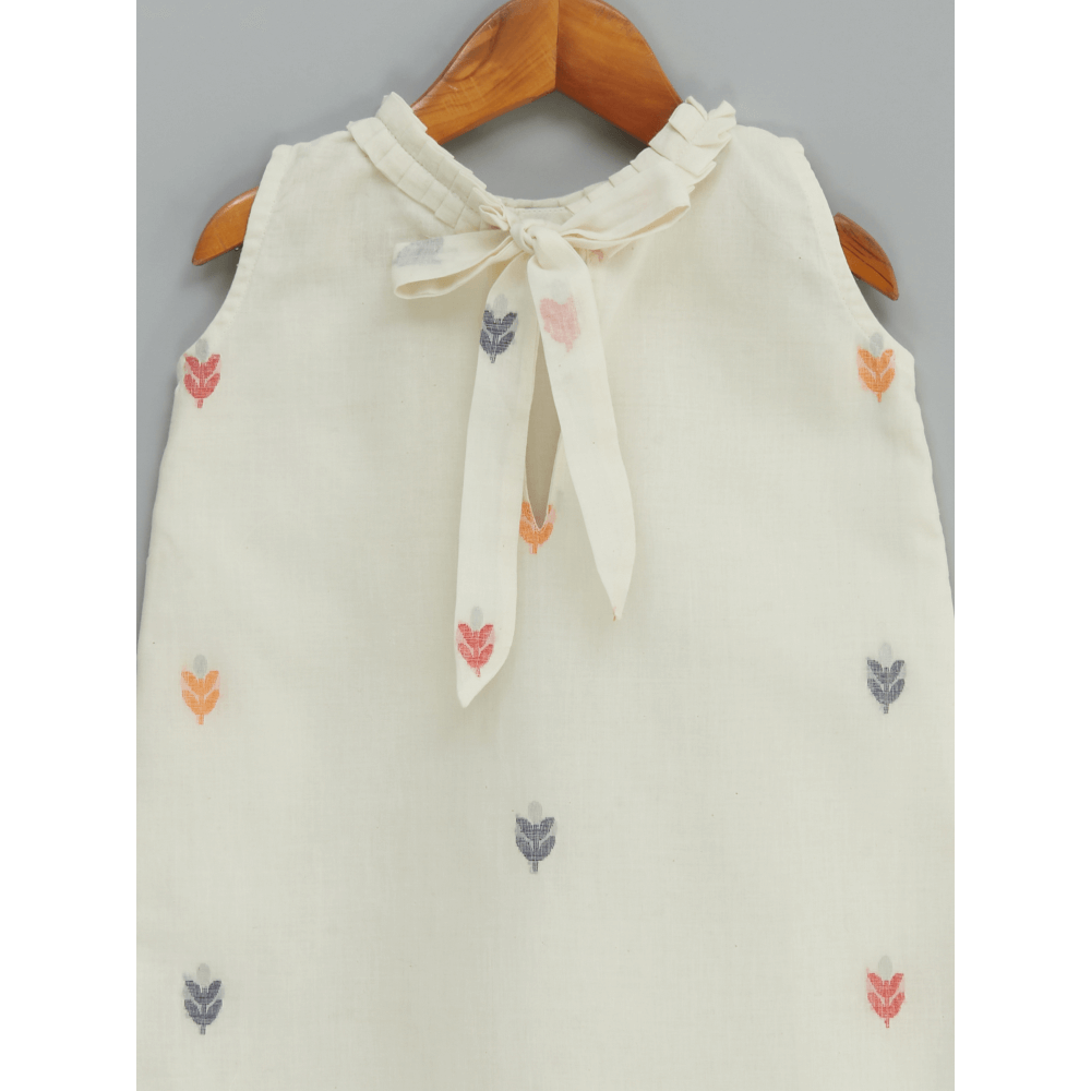 Liz Jacob Vanilla Handwoven Cotton Dress – Jamdani