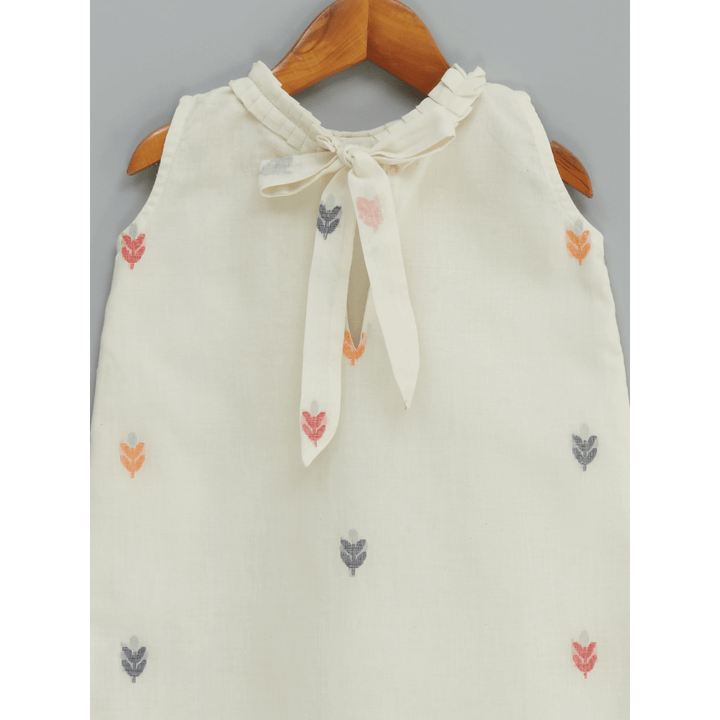 Liz Jacob Vanilla Handwoven Cotton Dress – Jamdani