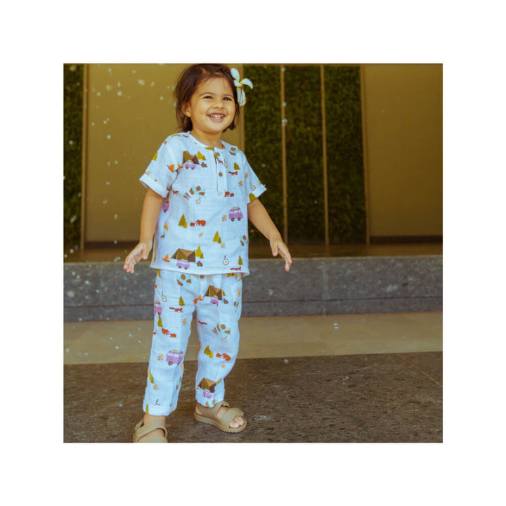 Dulaar Organic Muslin Joggers Set