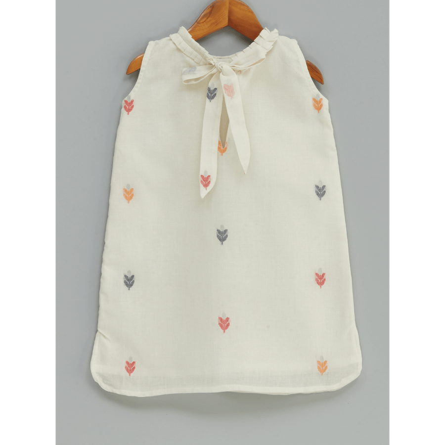 Liz Jacob Vanilla Handwoven Cotton Dress – Jamdani