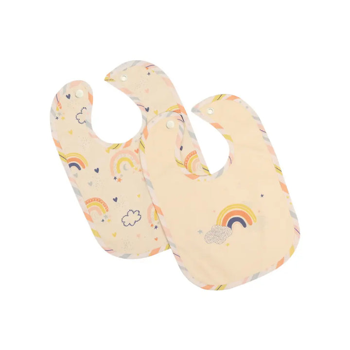 Abracadabra Cotton Jersey Toddler Bib Set (Pack of 2) - Rainbow - 6-36 Months
