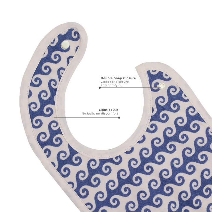Abracadabra Cotton Jersey Newborn Bib Set (Pack of 3) - Hello Sea - 0-12 Months