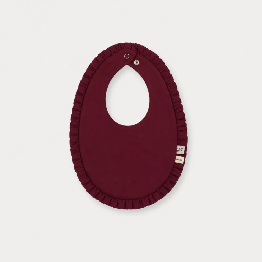 Early Sunday Bib For Girls - Plum