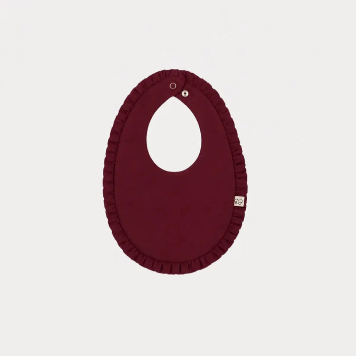 Early Sunday Bib For Girls - Plum