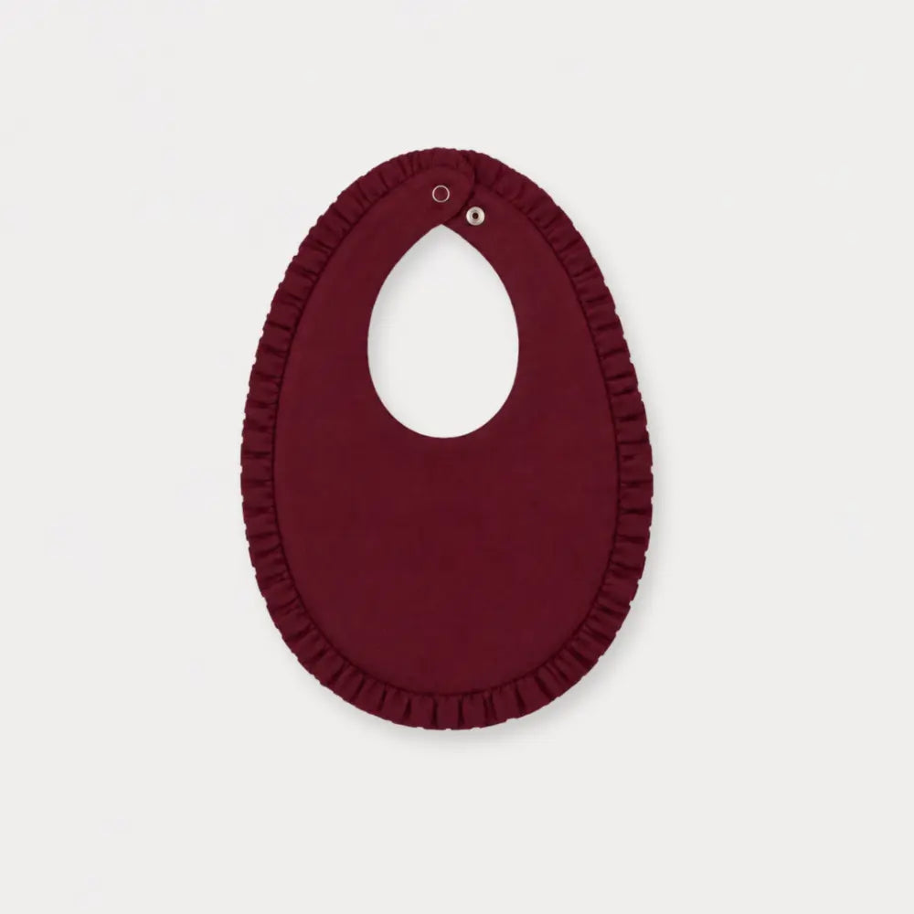 Early Sunday Bib For Girls - Plum