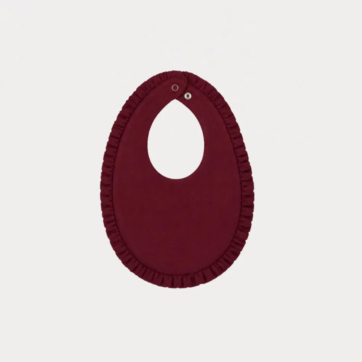 Early Sunday Bib For Girls - Plum