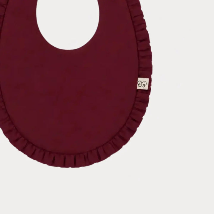 Early Sunday Bib For Girls - Plum