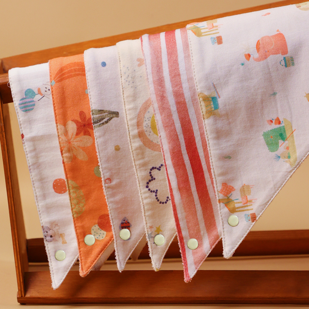 Abracadabra Cotton Jersey Drool Bib Set (Pack of 3) - Hippo &amp; Me - 0-18 Months