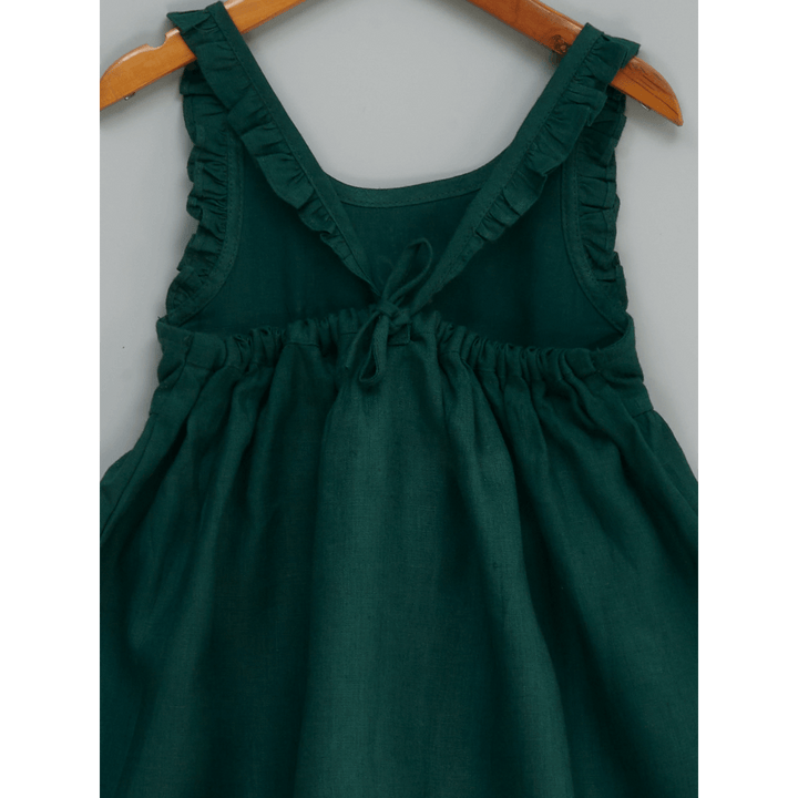 Liz Jacob Head Over Heel Handwoven Linen Dress – Hand Embroidered
