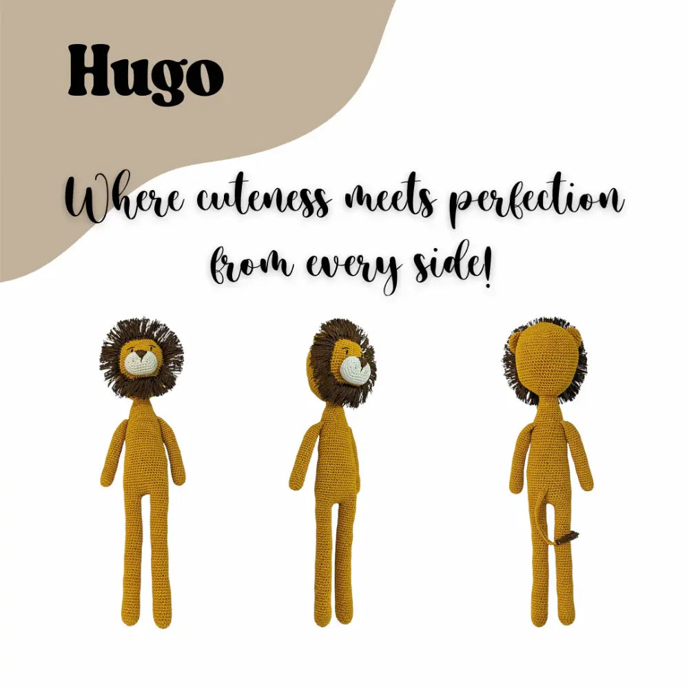 Happy Threads Hugo the Lion – Lovingly Handcrafted Crochet Cuddle King