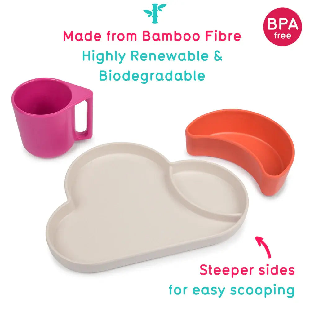 Eco Cloud Dining Set - Pink/Orange