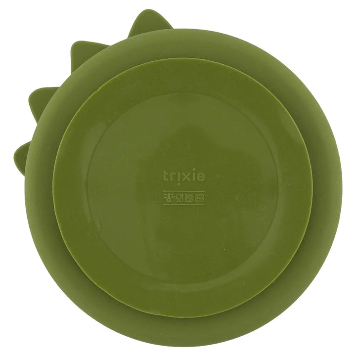 Trixie Silicone Divided Suction Plate - Mr. Dino
