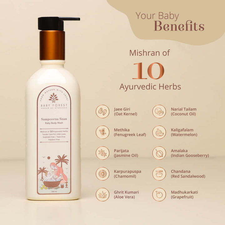 Baby Forest Sampoorna Snan Baby Body Wash - 200ml