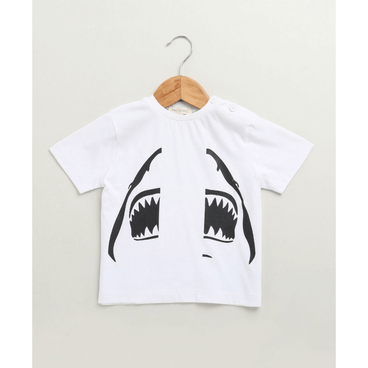 Sweetlime By AS Unisex Jaws &amp; Graffiti Cotton Shorts Co-ord Set