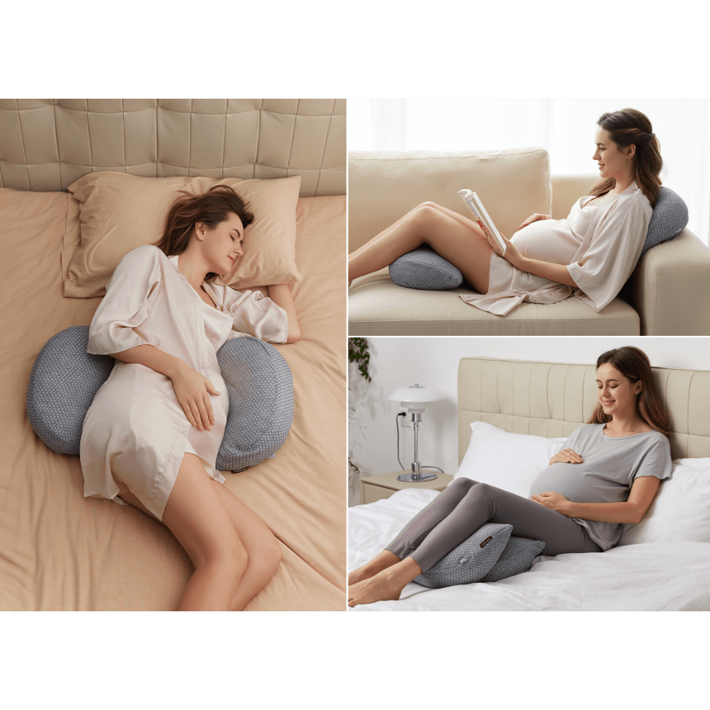 Momcozy Maternity Accessory Portable Maternity Pillow - Grey