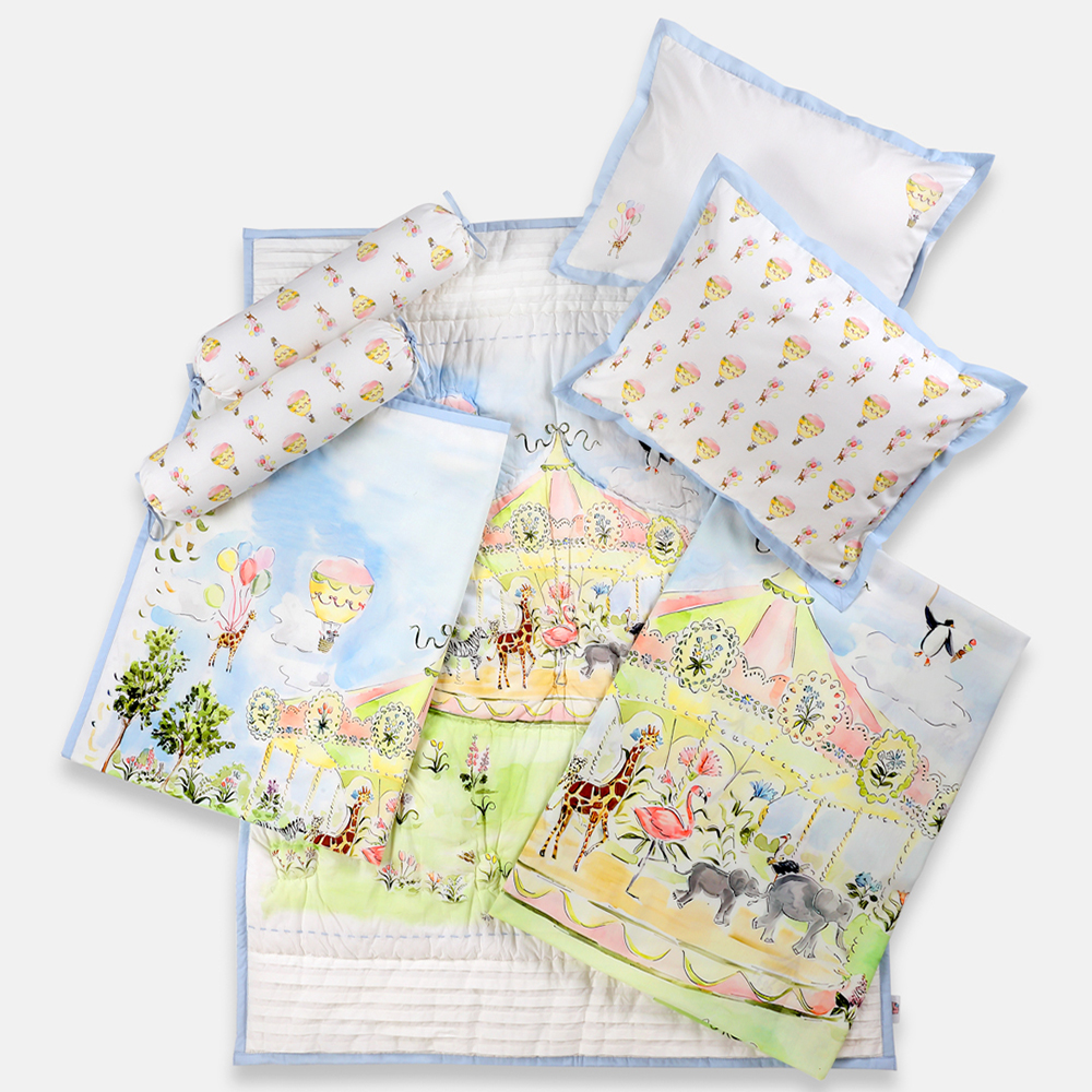 The Baby Trunk Carnival Carousel - Bedding Set - Pack of 4