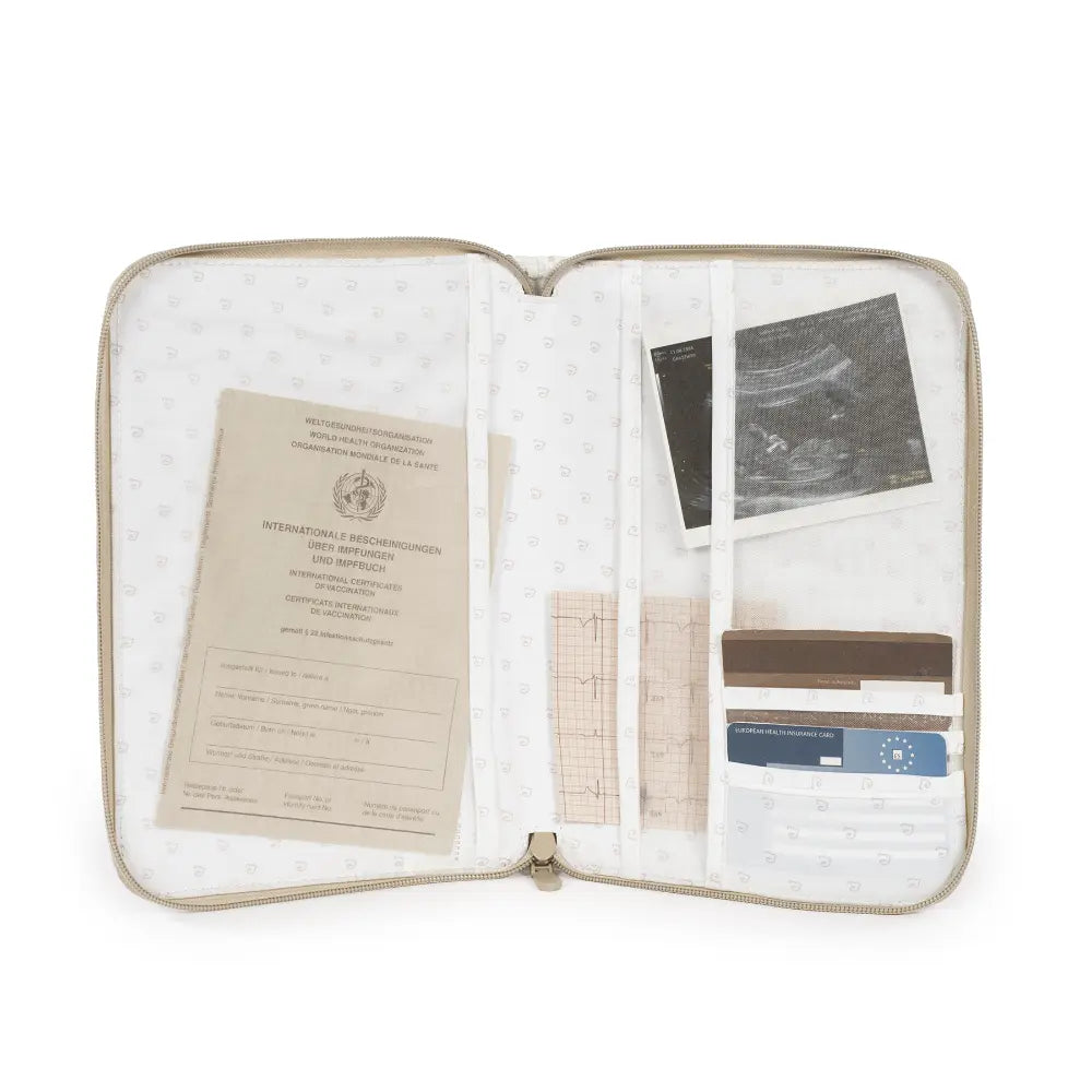 Pasito a Pasito Nara Baby Birth Book, Document Holder with Organised Storage and Multi purpose Designs, Secure Zip Closure
