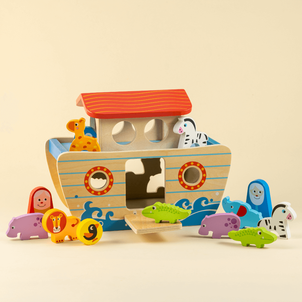 Playbox Wild Cruise Wooden Animal Ark Toy Set