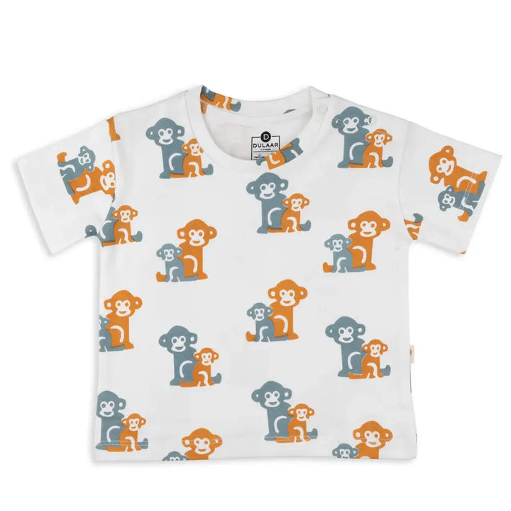 Dulaar Organic Tee &amp; Shorts Co-ord Set - Two Little Monkeys