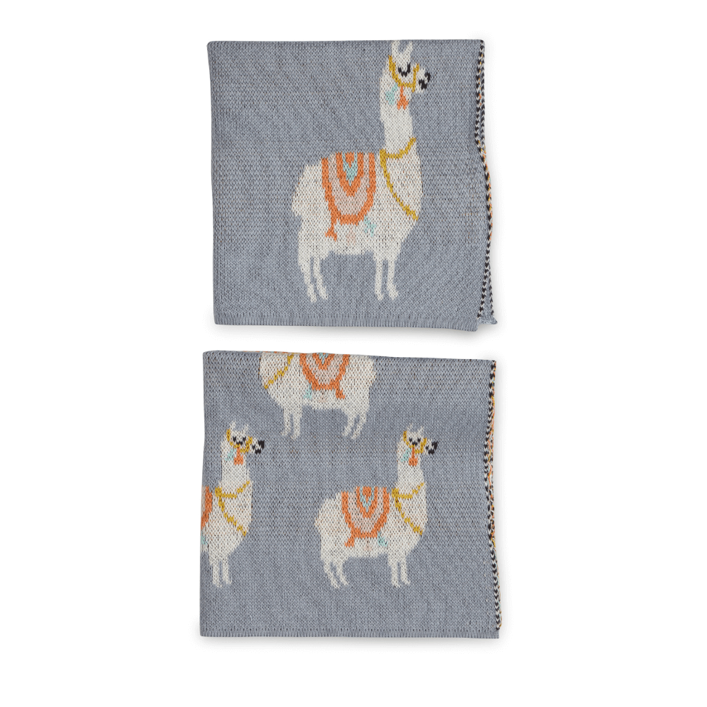 The Baby Trunk Napkin - Llama (Set of 2)