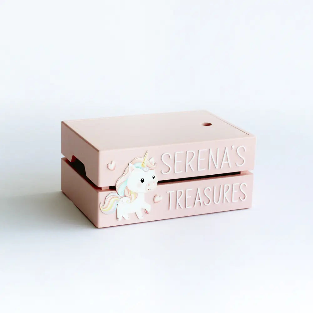 The Tiny Trove My Treasure Box (Unicorn) - Pink
