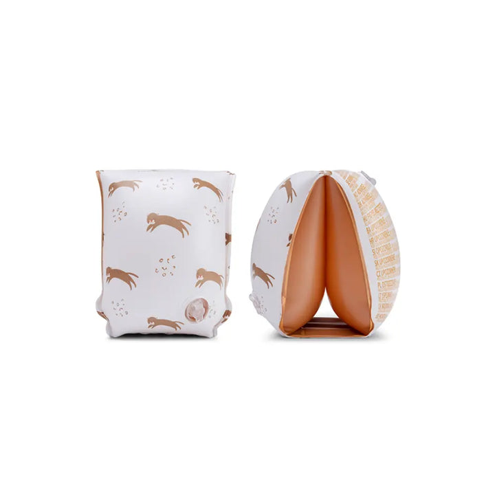 Swim Essentials Swim Arm Bands, Lightweight &amp; Inflatable PVC Water Floats for Kids 0–2 Years, Beige - Roamer
