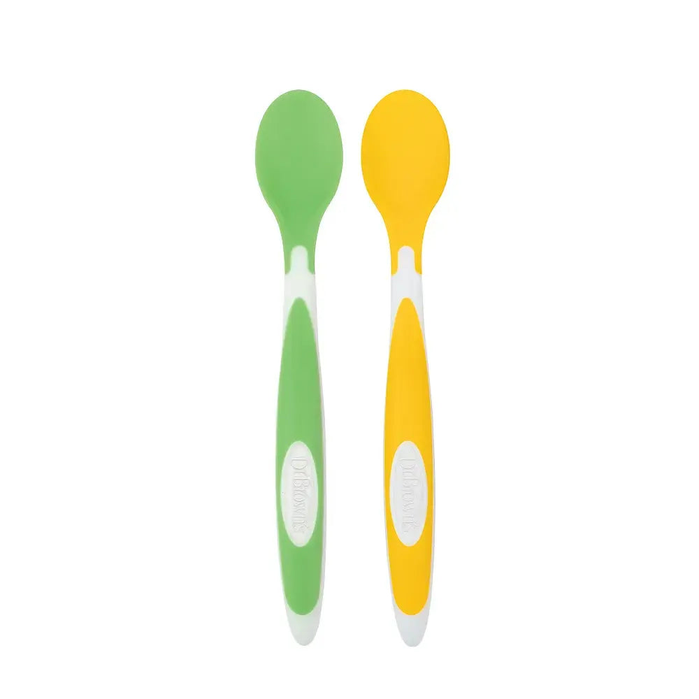 Dr. Brown’s Soft-Tip Spoons, 2-Pack - Yellow and Green