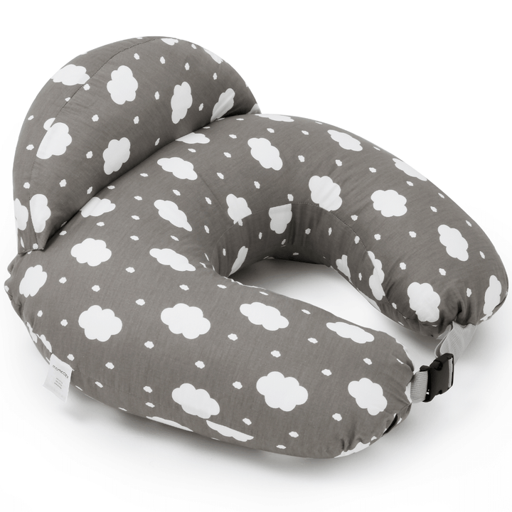 Momcozy Maternity Accessory Adjustable Nursing Pillow - Grey &amp; White