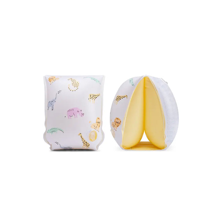 Swim Essentials Swim Arm Bands,  Inflatable PVC Water Floats for Kids 2–6 Years, Beige - Roamer