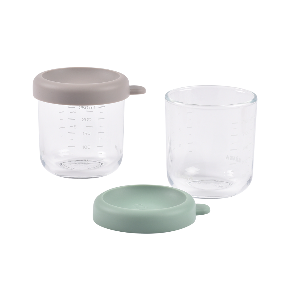 Beaba Set of 2 Glass Food Storage Containers 250 ml