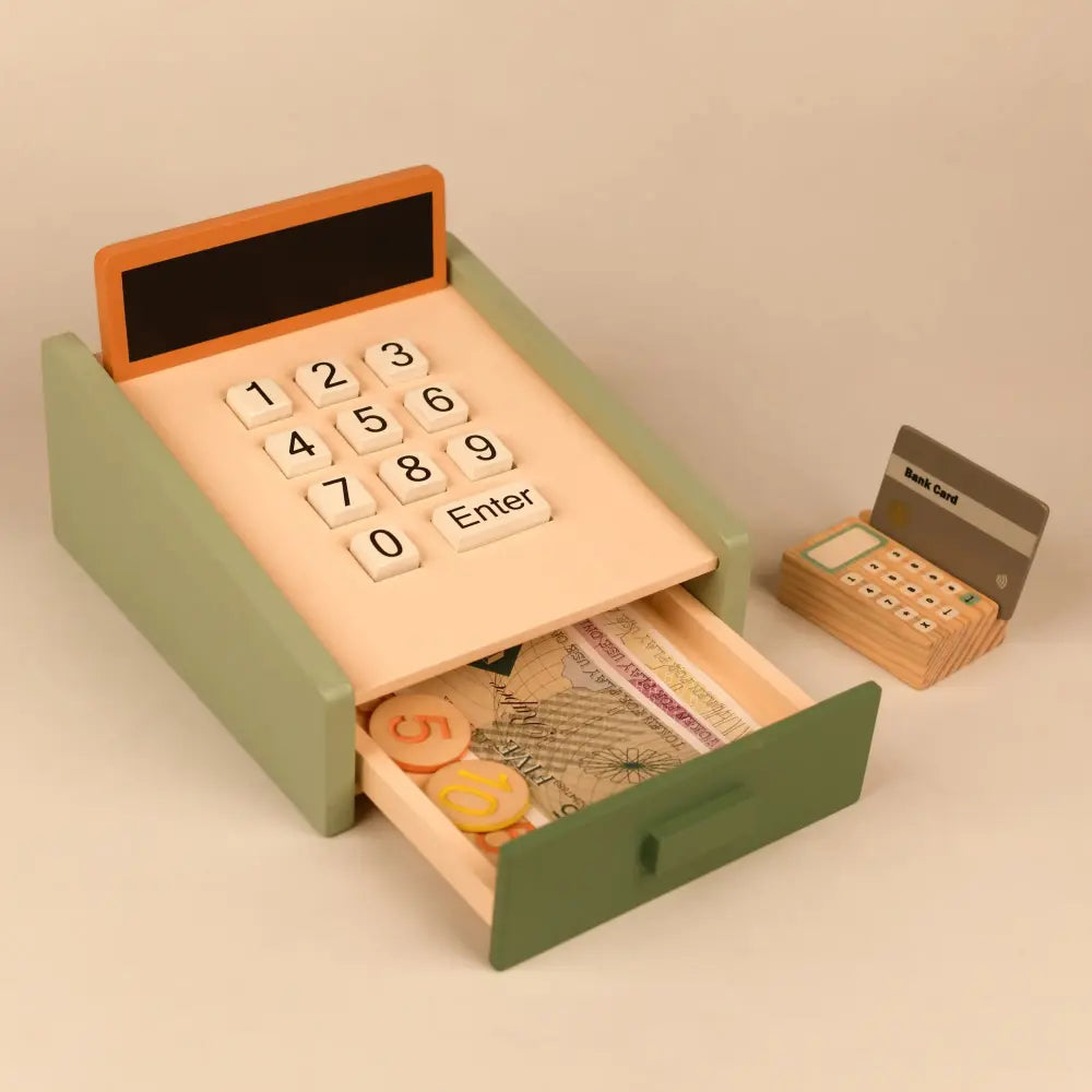 Playbox Funny Money - Cashier Wooden Toy