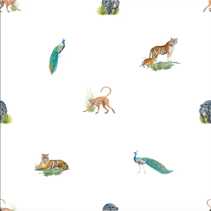 Bubz Bamboo Baby Romper - Soft Breathable Two-Way Zip - Wild Wonders