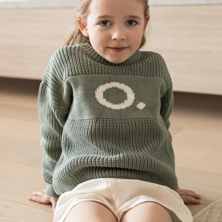 NamelyCo Personalised Letter Jumper - Lily Pad