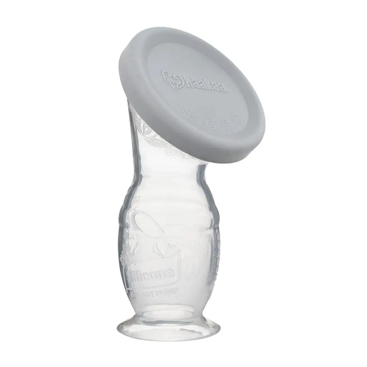 Haakaa Gen. 2 Silicone Breast Pump &amp; Cap Set – Improved Suction &amp; Comfort – 100ml – Grey