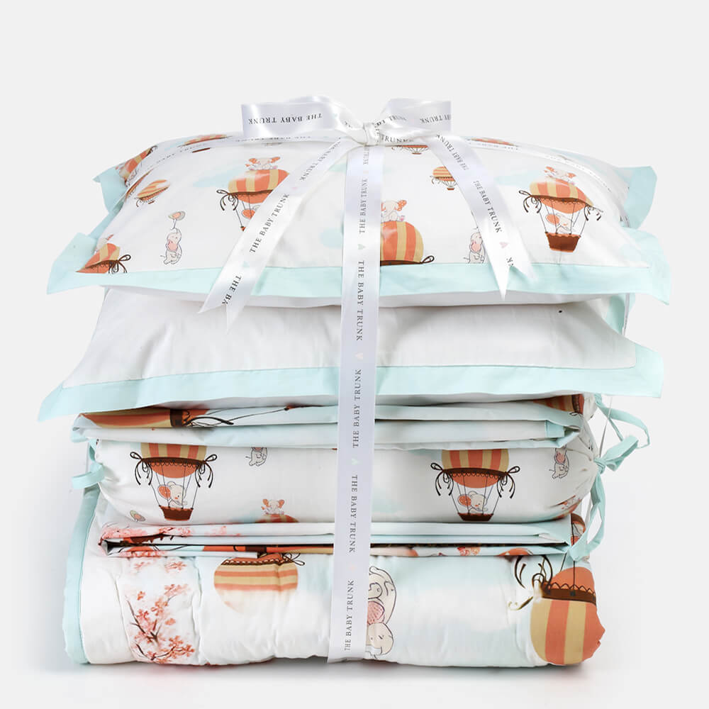 The Baby Trunk Ele On The Balloon - Bedding Set