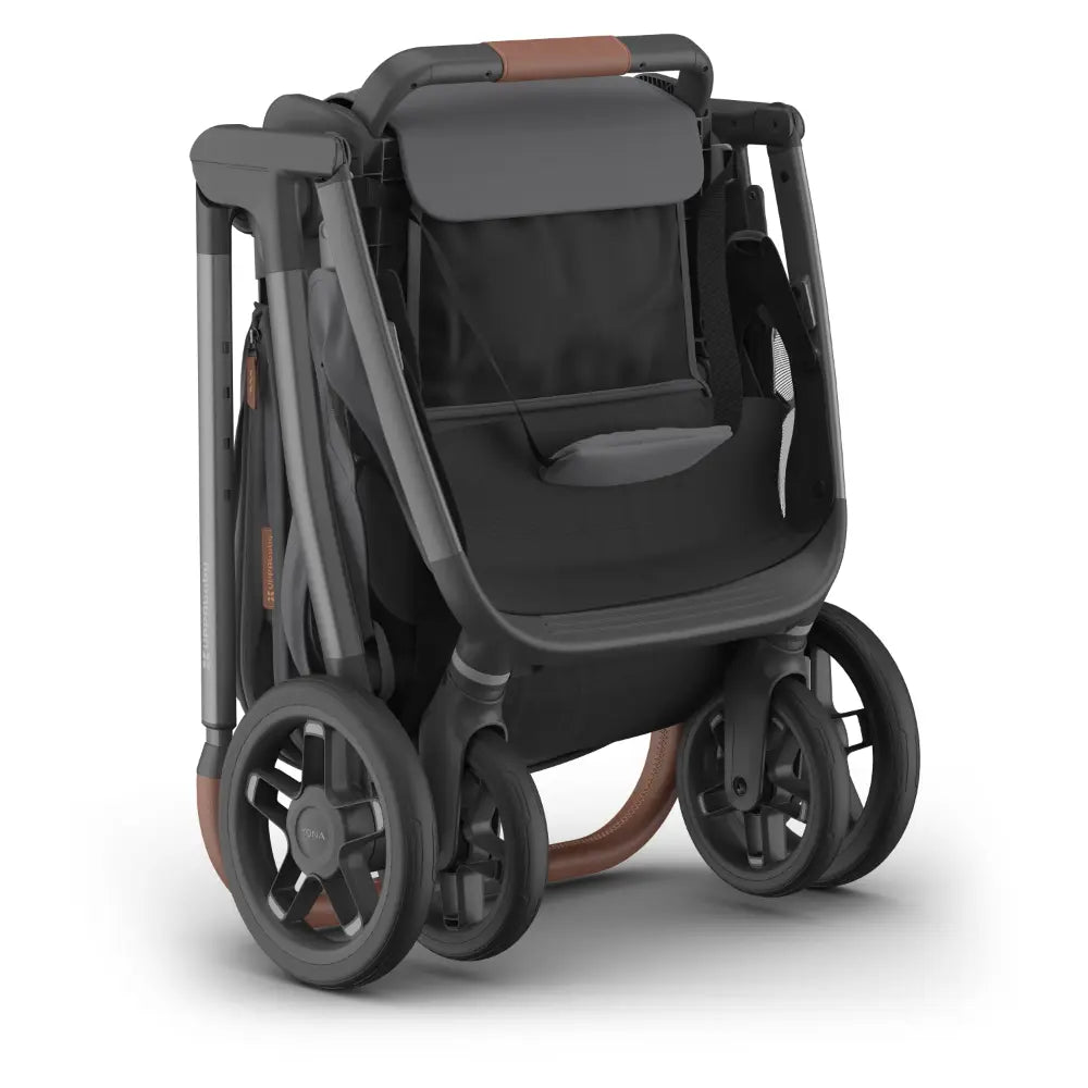 UPPAbaby Kona Stroller, Compact, Reversible Seat, Flat Recline, One Hand Fold, Includes Rain Cover &amp; Insect Net, Suitable from Birth - Rown/Graphite