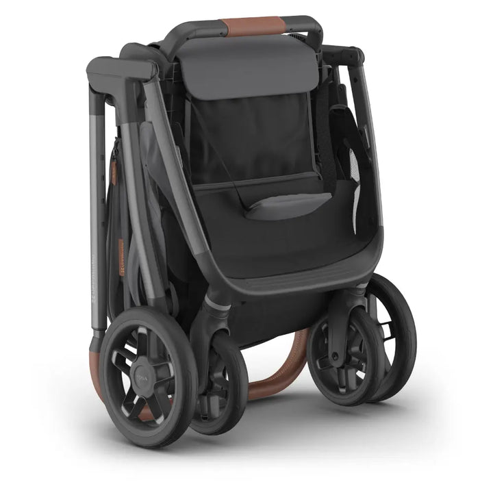 UPPAbaby Kona Stroller, Compact, Reversible Seat, Flat Recline, One Hand Fold, Includes Rain Cover &amp; Insect Net, Suitable from Birth - Rown/Graphite